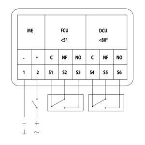 Rectangular smoke evacuation damper.